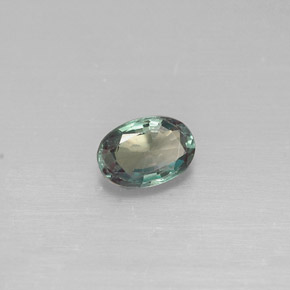 0.34 ct Multicolor Alexandrite Stone, Natural Alexandrite in Oval Facet Shape for Sale