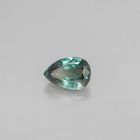 0.45 ct Multicolor Alexandrite Stone, Natural Alexandrite in Pear Facet Shape for Sale