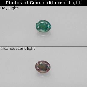 0.30 ct Multicolor Alexandrite Gemstone, Alexandrite Gem in Oval Facet Shape for Sale.