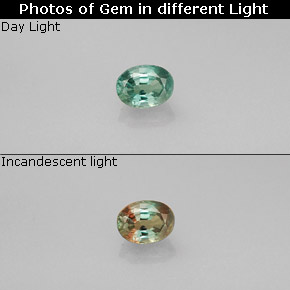 0.29 ct Multicolor Alexandrite Gemstone, Alexandrite Gem in Oval Facet Shape for Sale.