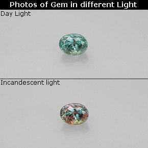 0.31 ct Multicolor Alexandrite Gemstone, Alexandrite Gem in Oval Facet Shape for Sale.
