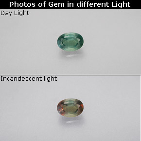 0.28 ct Multicolor Alexandrite Gemstone, Alexandrite Gem in Oval Facet Shape for Sale.