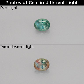 0.26 ct Multicolor Alexandrite Gemstone, Alexandrite Gem in Oval Facet Shape for Sale.