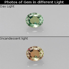 0.19 ct Multicolor Alexandrite Gemstone, Alexandrite Gem in Oval Facet Shape for Sale.