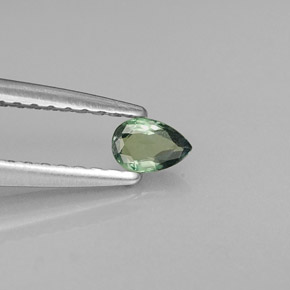 0.16 ct Multicolor Alexandrite Stone, Natural Alexandrite in Pear Facet Shape for Sale