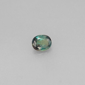 0.15 ct Multicolor Alexandrite Stone, Natural Alexandrite in Oval Facet Shape for Sale