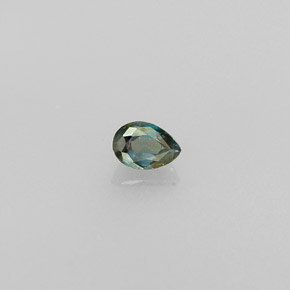 0.13 ct Multicolor Alexandrite Stone, Natural Alexandrite in Pear Facet Shape for Sale