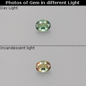 0.15 ct Multicolor Alexandrite Gemstone, Alexandrite Gem in Oval Facet Shape for Sale.