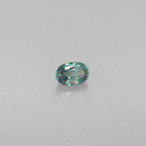 0.12 ct Multicolor Alexandrite Stone, Natural Alexandrite in Oval Facet Shape for Sale