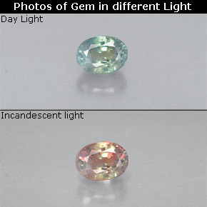0.16 ct Multicolor Alexandrite Gemstone, Alexandrite Gem in Oval Facet Shape for Sale.