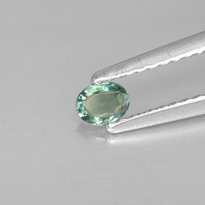 0.17 ct Multicolor Alexandrite Stone, Natural Alexandrite in Oval Facet Shape for Sale