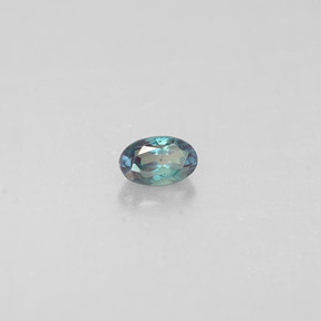 0.12 ct Multicolor Alexandrite Stone, Natural Alexandrite in Oval Facet Shape for Sale