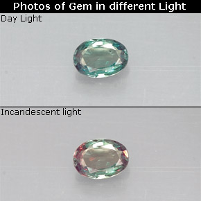 0.15 ct Multicolor Alexandrite Gemstone, Alexandrite Gem in Oval Facet Shape for Sale.