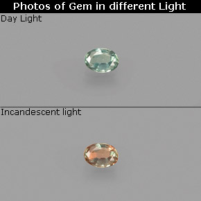 0.08 ct Multicolor Alexandrite Gemstone, Alexandrite Gem in Oval Facet Shape for Sale.