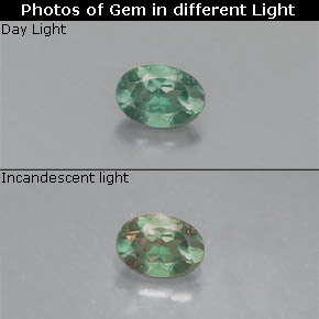 0.13 ct Multicolor Alexandrite Gemstone, Alexandrite Gem in Oval Facet Shape for Sale.