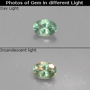 0.12 ct Multicolor Alexandrite Gemstone, Alexandrite Gem in Oval Facet Shape for Sale.