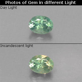 0.20 ct Multicolor Alexandrite Gemstone, Alexandrite Gem in Oval Facet Shape for Sale.