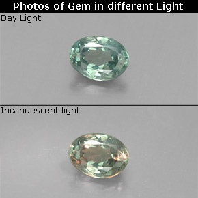 0.15 ct Multicolor Alexandrite Gemstone, Alexandrite Gem in Oval Facet Shape for Sale.