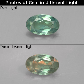 0.24 ct Multicolor Alexandrite Gemstone, Alexandrite Gem in Oval Facet Shape for Sale.