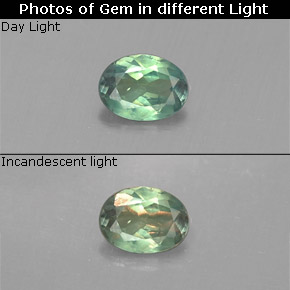 0.14 ct Multicolor Alexandrite Gemstone, Alexandrite Gem in Oval Facet Shape for Sale.