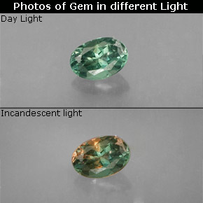 0.25 ct Multicolor Alexandrite Gemstone, Alexandrite Gem in Oval Facet Shape for Sale.