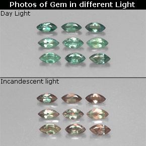 0.71 ct Multicolor Alexandrite Gemstone, Alexandrite Gem in Marquise Facet Shape for Sale.