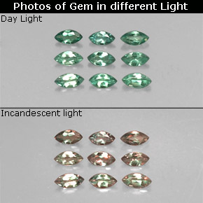 0.61 ct Multicolor Alexandrite Gemstone, Alexandrite Gem in Marquise Facet Shape for Sale.