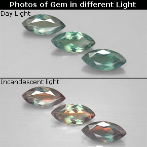 1.00 ct Multicolor Alexandrite Gemstone, Alexandrite Gem in Marquise Facet Shape for Sale.