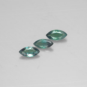 0.42 ct Multicolor Alexandrite Stone, Natural Alexandrite in Marquise Facet Shape for Sale