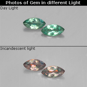 0.24 ct Multicolor Alexandrite Gemstone, Alexandrite Gem in Marquise Facet Shape for Sale.