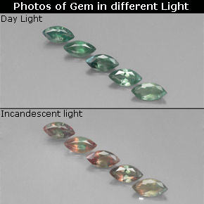 1.20 ct Multicolor Alexandrite Gemstone, Alexandrite Gem in Marquise Facet Shape for Sale.