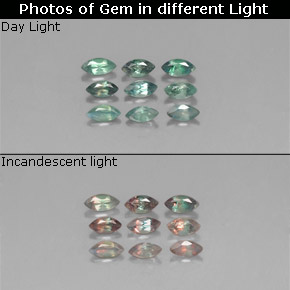 0.78 ct Color-Change Alexandrite Gemstone, Alexandrite Gem in Marquise Facet Shape for Sale.