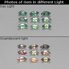 0.67 ct Color-Change Alexandrite Gemstone, Alexandrite Gem in Marquise Facet Shape for Sale.