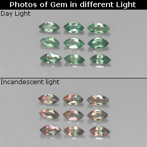 0.76 ct Multicolor Alexandrite Gemstone, Alexandrite Gem in Marquise Facet Shape for Sale.