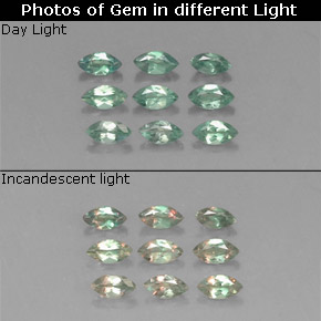 0.83 ct Color-Change Alexandrite Gemstone, Alexandrite Gem in Marquise Facet Shape for Sale.