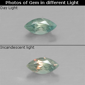 0.10 ct Multicolor Alexandrite Gemstone, Alexandrite Gem in Marquise Facet Shape for Sale.