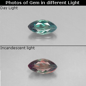 0.17 ct Multicolor Alexandrite Gemstone, Alexandrite Gem in Marquise Facet Shape for Sale.