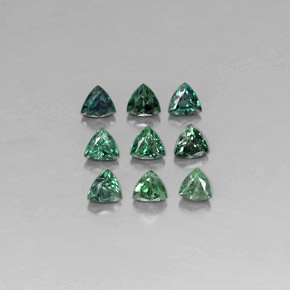 1.47 ct Multicolor Alexandrite Stone, Natural Alexandrite in Trillion Facet Shape for Sale