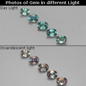 0.68 ct Multicolor Alexandrite Gemstone, Alexandrite Gem in Oval Facet Shape for Sale.