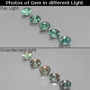 0.81 ct Multicolor Alexandrite Gemstone, Alexandrite Gem in Oval Facet Shape for Sale.