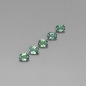 0.55 ct Multicolor Alexandrite Stone, Natural Alexandrite in Oval Facet Shape for Sale