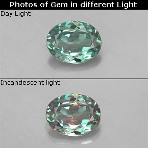 0.35 ct Multicolor Alexandrite Gemstone, Alexandrite Gem in Oval Facet Shape for Sale.