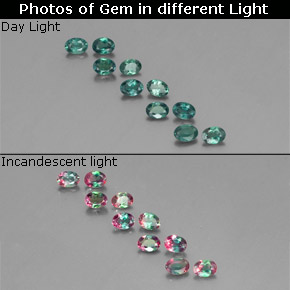 1.29 ct Multicolor Alexandrite Gemstone, Alexandrite Gem in Oval Facet Shape for Sale.