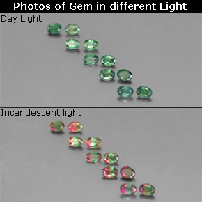 1.16 ct Multicolor Alexandrite Gemstone, Alexandrite Gem in Oval Facet Shape for Sale.