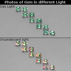 1.23 ct Multicolor Alexandrite Gemstone, Alexandrite Gem in Oval Facet Shape for Sale.
