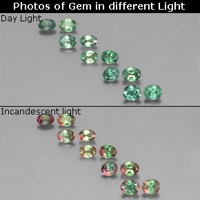2.04 ct Multicolor Alexandrite Gemstone, Alexandrite Gem in Oval Facet Shape for Sale.