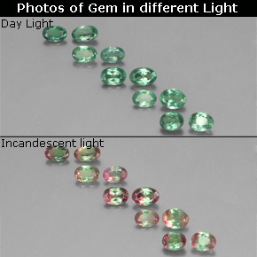 2.75 ct Multicolor Alexandrite Gemstone, Alexandrite Gem in Oval Facet Shape for Sale.