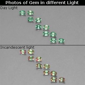1.10 ct Multicolor Alexandrite Gemstone, Alexandrite Gem in Oval Facet Shape for Sale.