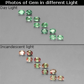 1.16 ct Multicolor Alexandrite Gemstone, Alexandrite Gem in Oval Facet Shape for Sale.