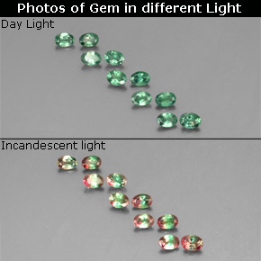 1.26 ct Multicolor Alexandrite Gemstone, Alexandrite Gem in Oval Facet Shape for Sale.